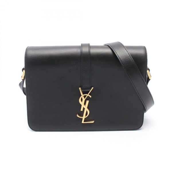 SAINT LAURENT PARIS Universite Crossbody Shoulder Bag 357403 leather Black Used