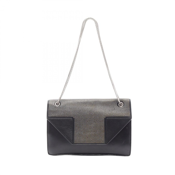 SAINT LAURENT PARIS Betty Studs Chain Shoulder Bag 315680 leather Black Used