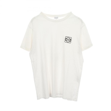 LOEWE Anagram embroidery Short sleeve T-shirt #M cotton White Used Women