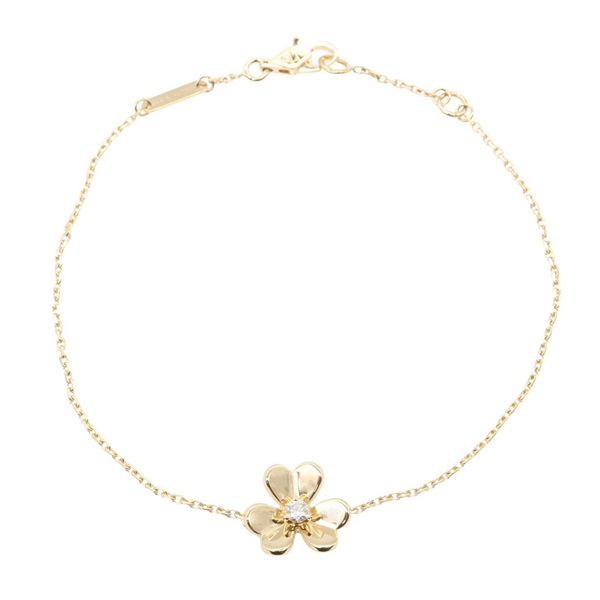 Van Cleef Arpels Frivole Diamond Bracelet VCARPJMM00 18KYG Gold Used Women