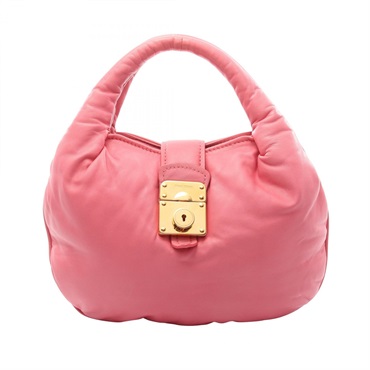 Miu Miu Handbag leather Pink GHW Used Women