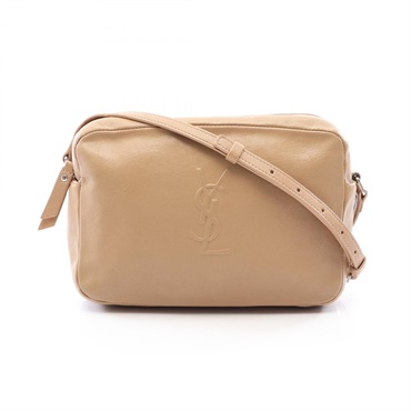 SAINT LAURENT PARIS LOU Camera Crossbody Shoulder Bag 470299 leather Beige Used