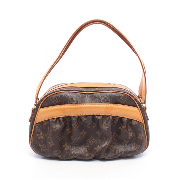 LOUIS VUITTON Clara Shoulder Bag M40057 Monogram canvas leather Brown Used Women