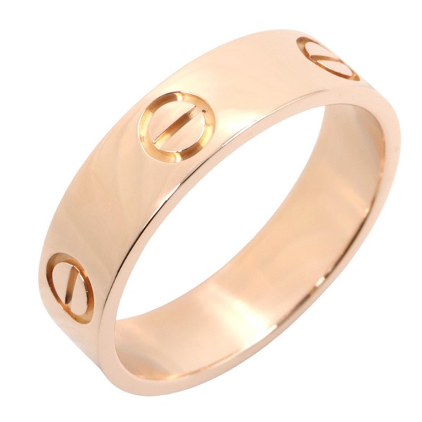 CARTIER Love Unisex Ring 18KPG Pink Rose Gold Used Unisex US size 8.75 #59
