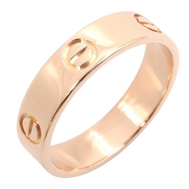 CARTIER Love Ring 18KPG Pink Rose Gold Used Unisex US size 8 #62