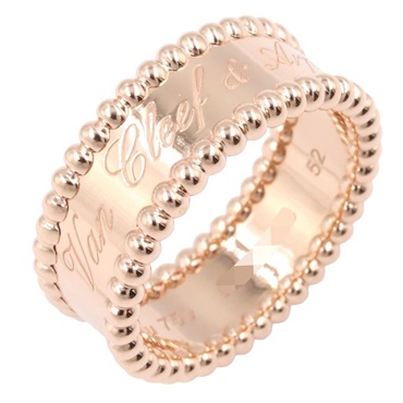 Van Cleef Arpels Perlée signature ring 18KPG Pink Rose Gold Used 6 #52