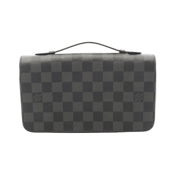 LOUIS VUITTON Zippy XL Around long Wallet N41503 Damier graphite canvas Uesd LV