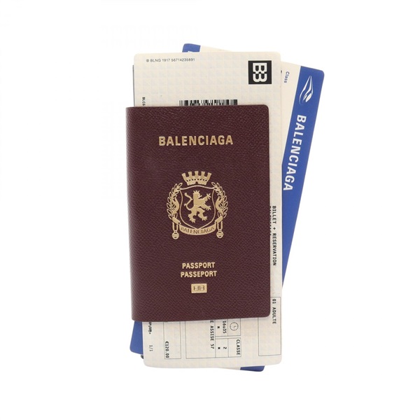 BALENCIAGA Passport, long Wallet 2 tickets Bifold Purse 7877772AA3R6027 leather