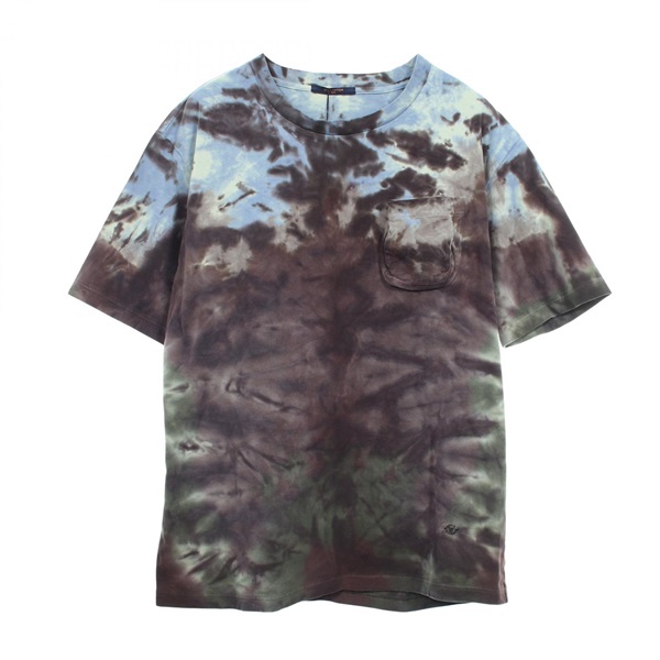 LOUIS VUITTON Tie-dye oversized T-shirt RM192M NPL HHY21W cotton Preowned ＃4L