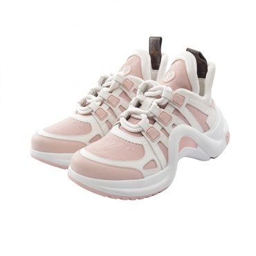 LOUIS VUITTON LV Arclight Line Monogram sneakers shoes #37 canvas leather used