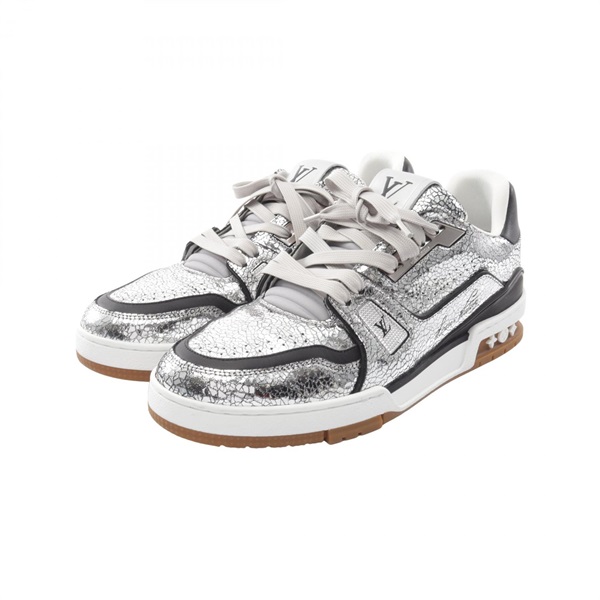 LOUIS VUITTON LV Trainer Line Cracked Finish sneakers #7 shoes 1AJ982 leather