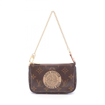 LOUIS VUITTON Mini Pouch Accessoires T&B chain Handbag M60153 Monogram leather