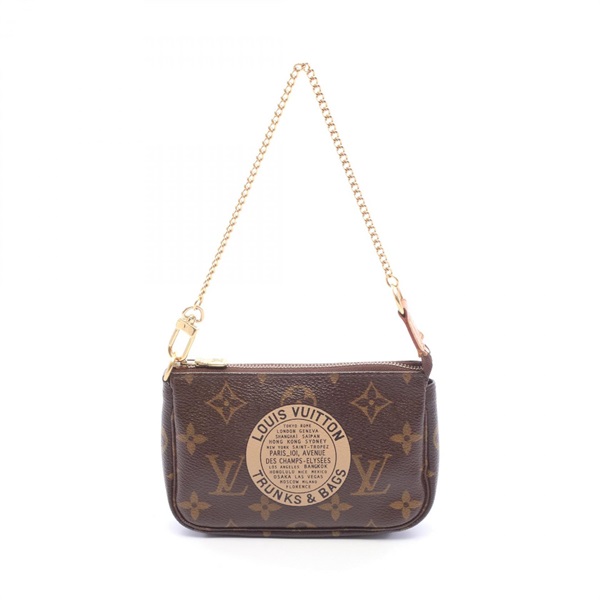 LOUIS VUITTON Mini Pouch Accessoires T&B chain Handbag M60153 Monogram leather