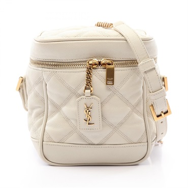 SAINT LAURENT PARIS 80’S Vanity Crossbody Shoulder Bag 649779 leather Used