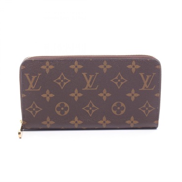 LOUIS VUITTON Zippy wallet Around long purse M42616 Monogram brown Used