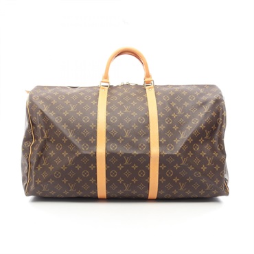 LOUIS VUITTON Keepall 60 travel hand bag M41422 Monogram canvas leather Used