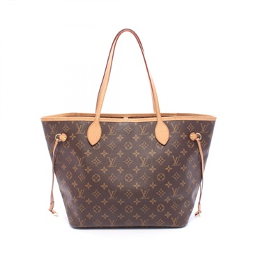 LOUIS VUITTON Neverfull MM Tote shoulder Bag M40156 Monogram leather Brown Used