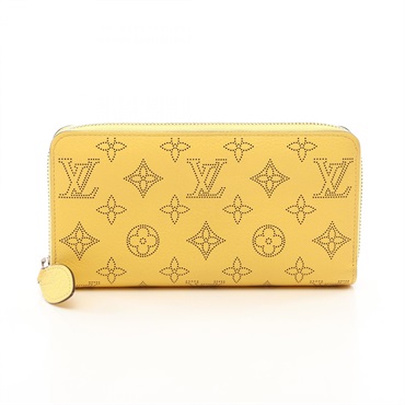 LOUIS VUITTON Zippy wallet Around long purse M82501 Mahina leather Jaune Used