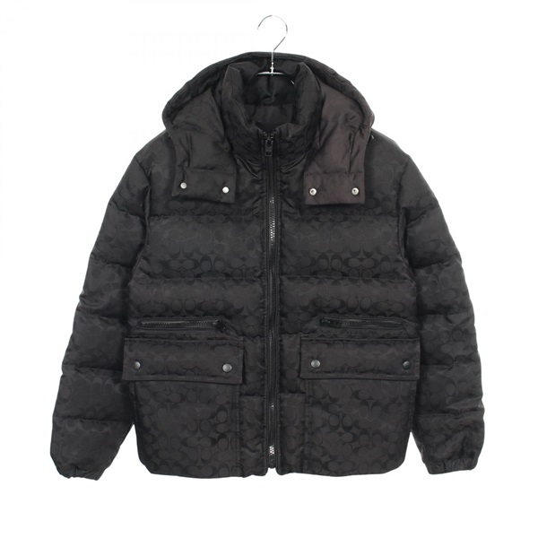 COACH Signature Down jacket Coat Blouson CD759 polyester Black Used mens size XS