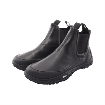 Christian Dior B28 short boots shoes #41 leather Black Used mens