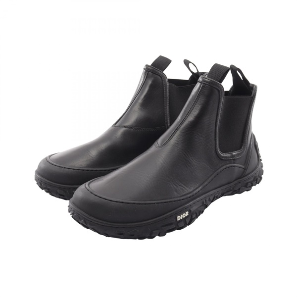 Christian Dior B28 short boots shoes #41 leather Black Used mens