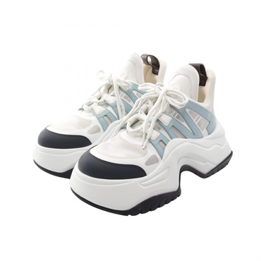 LOUIS VUITTON LV Arclight 2.0 Line sneakers shoes #39 leather canvas White used