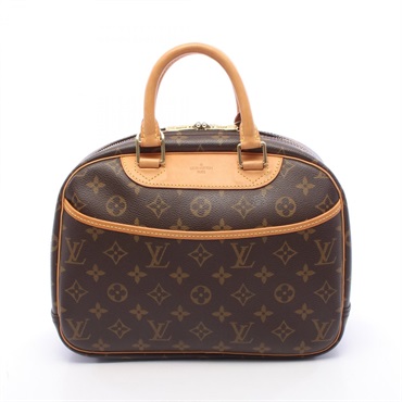 LOUIS VUITTON Trouville Handbag M42228 Monogram canvas leather Brown Used Women