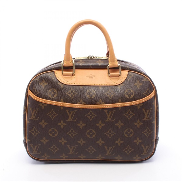 LOUIS VUITTON Trouville Handbag M42228 Monogram canvas leather Brown Used Women