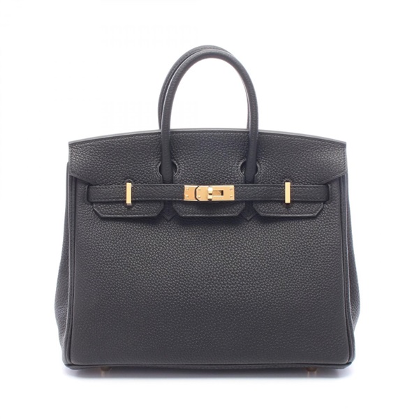 HERMES Birkin 25 Handbag Togo leather Black Used Women GHW G