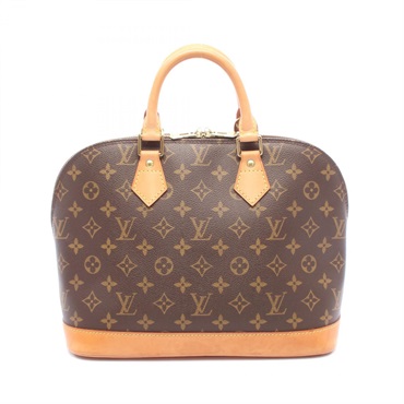 LOUIS VUITTON Alma PM Handbag M51130 Monogram canvas leather brown used