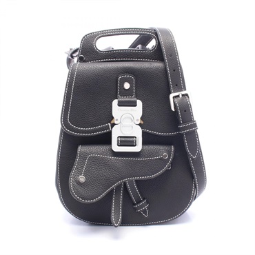 Dior Gallop Oblique Rucksack Backpack 1ADBA086 leather Black Used mens