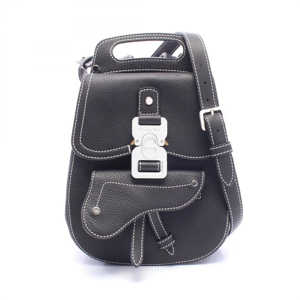 Dior Gallop Oblique Rucksack Backpack 1ADBA086 leather Black Used mens