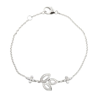 HARRY WINSTON Lily Cluster Mini Bracelet Pt950 Platinum Diamond Used Women