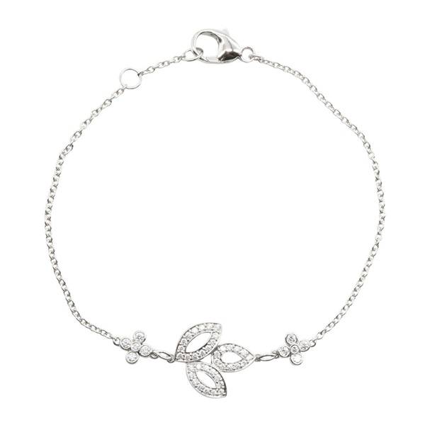HARRY WINSTON Lily Cluster Mini Bracelet Pt950 Platinum Diamond Used Women