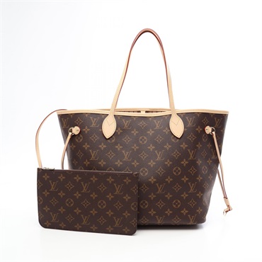 LOUIS VUITTON Neverfull MM Tote Shoulder Handbag M46975 Monogram canvas leather
