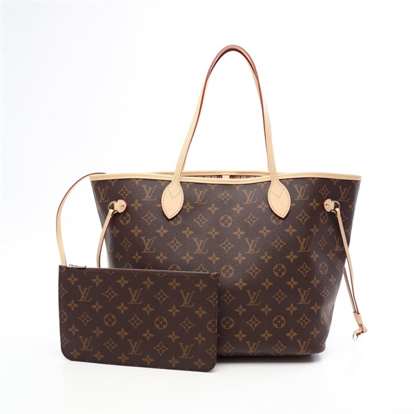 LOUIS VUITTON Neverfull MM Tote Shoulder Handbag M46975 Monogram canvas leather