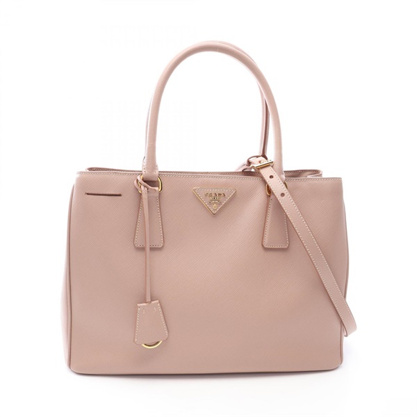 PRADA SAFFIANO LUX Galleria Shoulder Crossbody Handbag Saffiano leather PK Used
