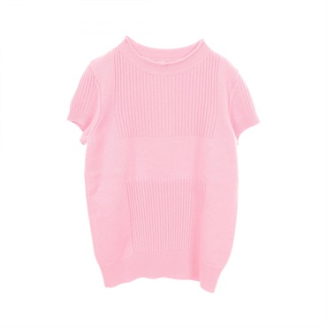 HERMES Short sleeve Knit Sweater cashmere Pink Pink Used Women size 34