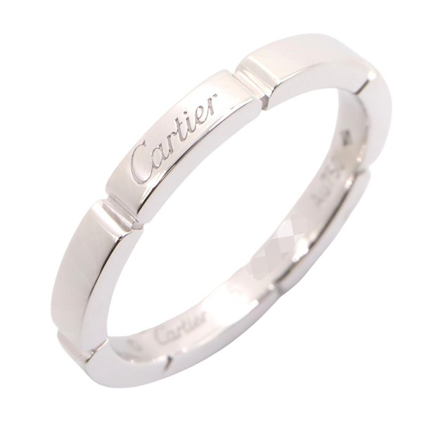 CARTIER Mailon PANTHERE Ring 18KWG White Gold Used Women US size 7 #55
