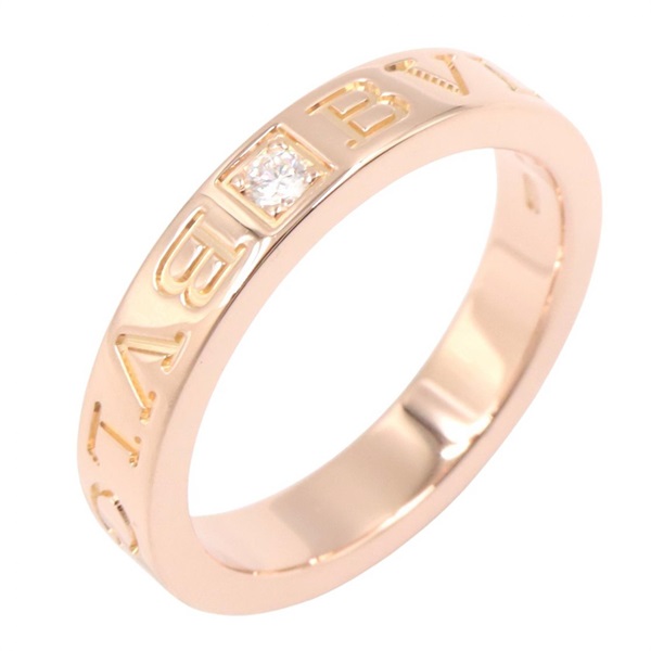 BVLGARI B-zero1 Essential 1PD Ring 18KRG Rose Gold Clear Used Women US size #6