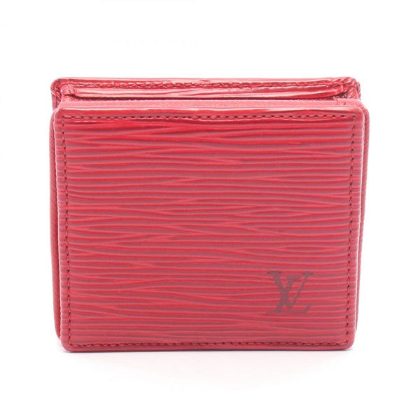 LOUIS VUITTON Porte-monnaie Boite coin purse wallet M63697 Epi Castilian red LV