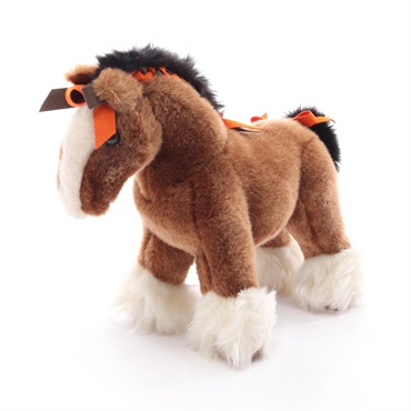 HERMES Hermy Stuffed toy hourse H400085M 00 Suede acrylic Brown Used Women