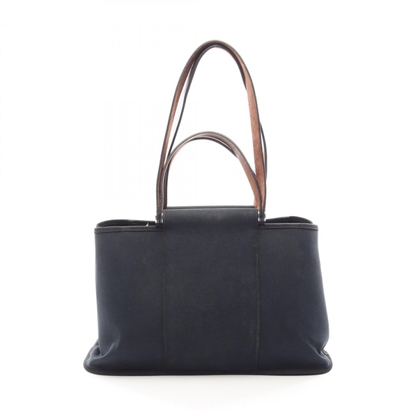 HERMESCabas Elan PM ShoulderTote Bag Toile officier canvas Black Used SHW L