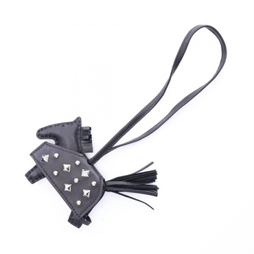 HERMES Rodeo PM Bag Charm Agneau Milo leather Black SHW Used Women