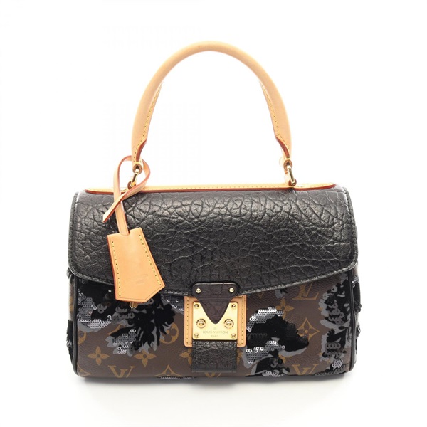 LOUIS VUITTON Fleur de Jais Carrousel Handbag M40434 Monogram leather used