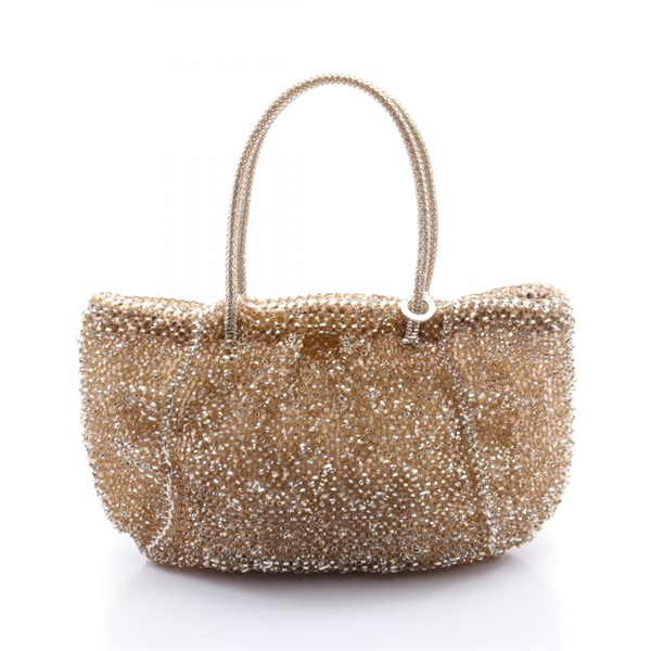ANTEPRIMA Wire Handbag PVC coated canvas Beige Used Women