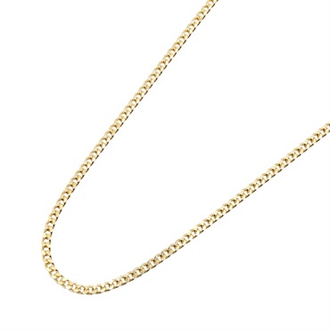 JEWELRY Single 2 side Curb link chain Necklace 18KYG Yellow Gold Used unisex