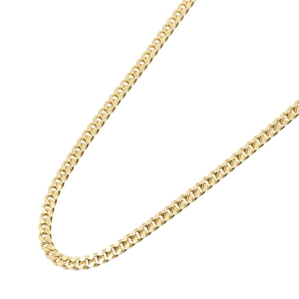 JEWELRY Curb chain Necklace 50cm 18KYG Yellow Gold Used unisex