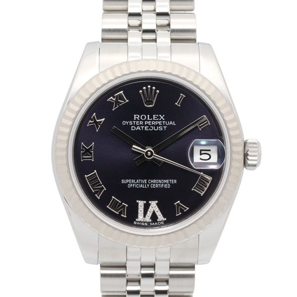 ROLEX Datejust Vidiamond Boys Wrist Watch 178274 Auto winding K18WG SS Used
