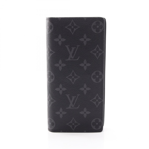 LOUIS VUITTON Portefeuille Brazza Bifold Purse Wallet M61697 Monogram eclipse LV